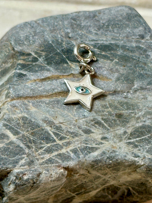 Sterling Silver White Star Charm