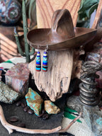 Santo Domingo Layered Multistone Earrings by Ronald Chavez, Stacked Gems #2