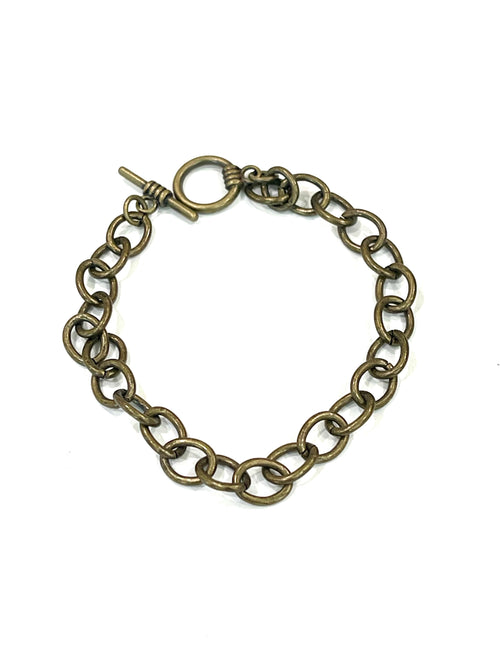 Vintage Handmade Copper Chain Bracelet