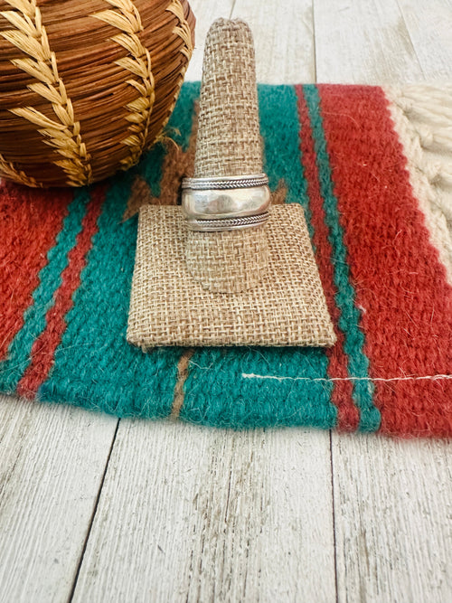 Old Pawn Navajo Sterling Silver Band Ring Size 11.5