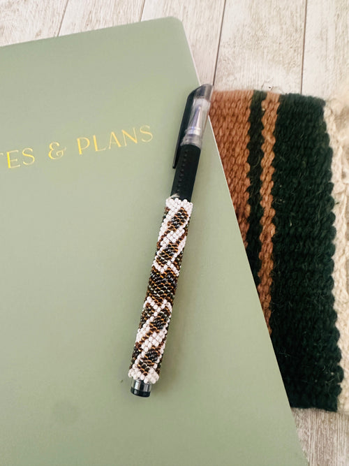 Handcrafted Muticolor Beaded Pen