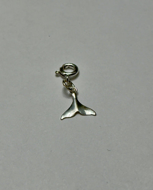 Sterling Silver Whale Tail Charm