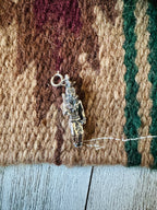 Handcrafted Sterling Silver Mini Kokopelli Charm
