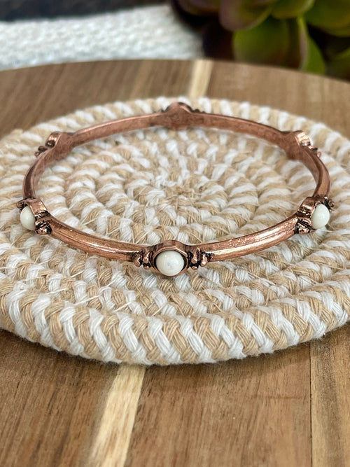 Vintage Handmade Copper Bangle