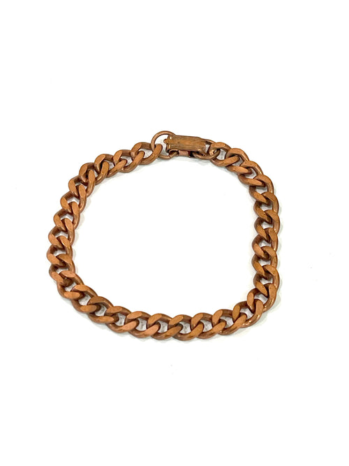 Vintage Handmade Copper Chain Bracelet
