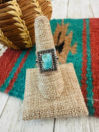 Old Pawn Navajo Sterling Silver & Turquoise Ring