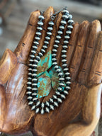 Vinita Cowboy Handmade 12mm Sterling Silver Navajo Saucer Pearl Beaded Necklaces