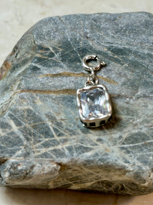 Sterling Silver CZ Charm