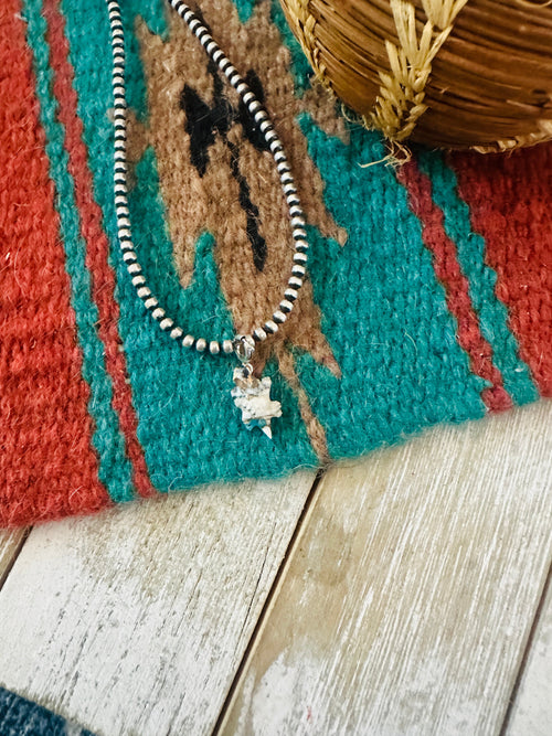 Handcrafted & Hand Carved Blue Mojave Lizard Charm