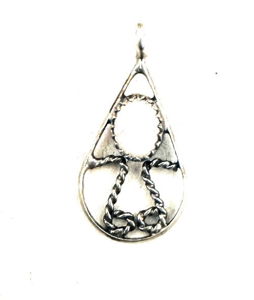 Handcrafted Mother of Pearl & Sterling Silver Pendant