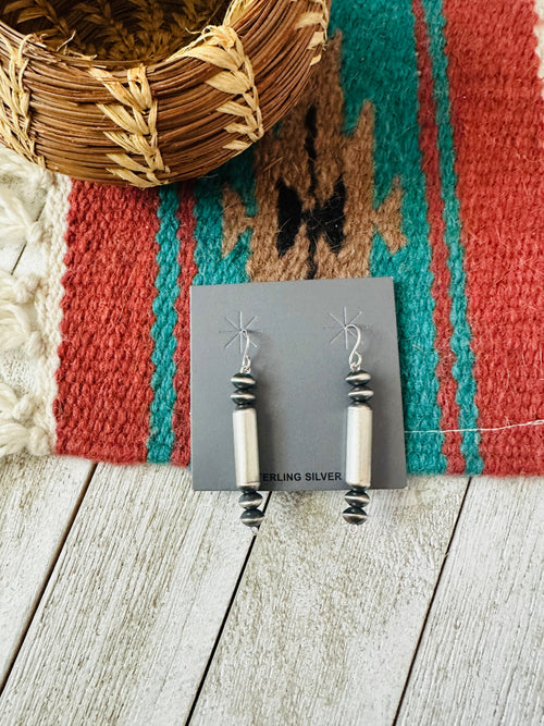 Handcrafted Sterling Silver Pearl Dangle Earrings