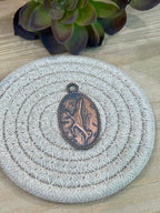 Vintage Handmade Copper Roadrunner Pendant