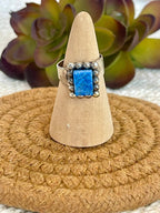 Old Pawn Vintage Sterling Silver & Trolleite Quartz Adjustable Ring