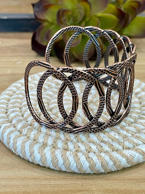 Vintage Handmade Copper Cuff