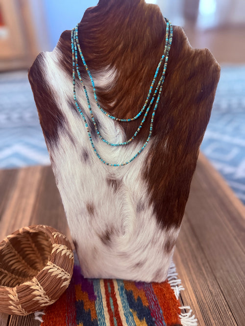 Handcrafted Turquoise Beaded Necklace