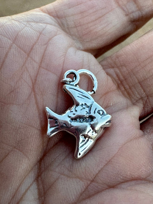 Handcrafted Sterling Silver Fat Fish Charm