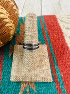 Handcrafted Old Pawn Sterling Silver Band Ring