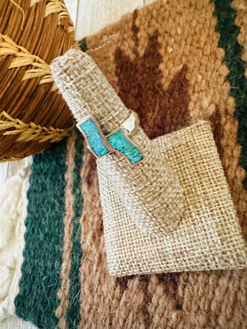 Handcrafted Old Pawn Sterling Silver & Opal Ring Size 6