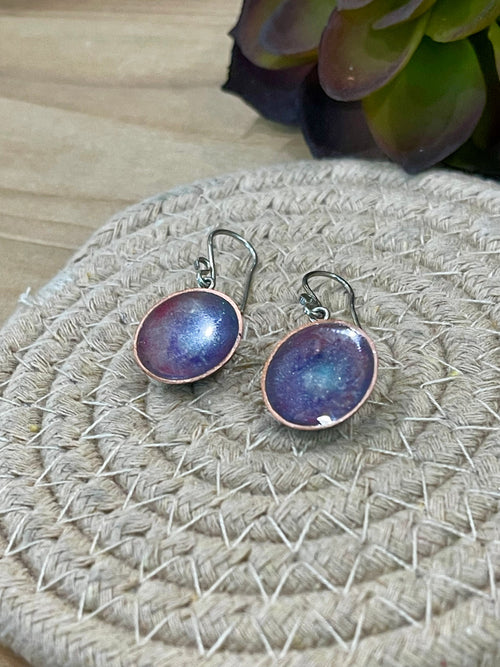 Vintage Handmade Copper Dangle Earrings