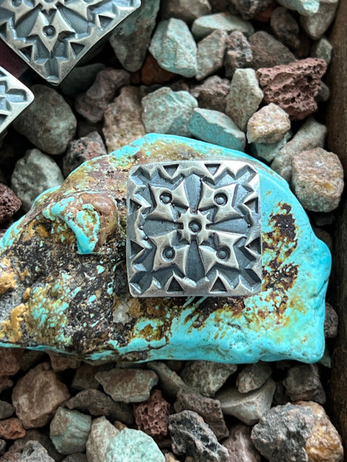 Sterling Silver Concho Slide, The Hayseed