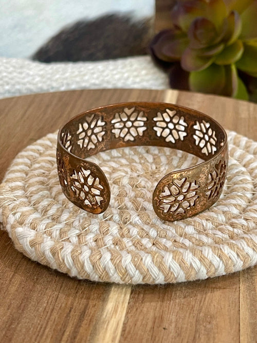 Vintage Handmade Copper Cuff
