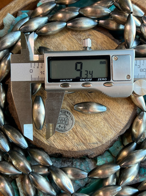 Handmade Sterling Silver Melon Beads, The Fatty