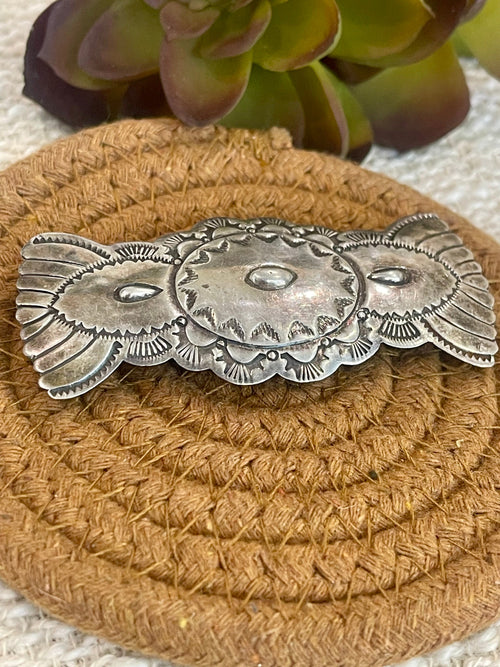 Old Pawn Vintage Sterling Hair Barrette
