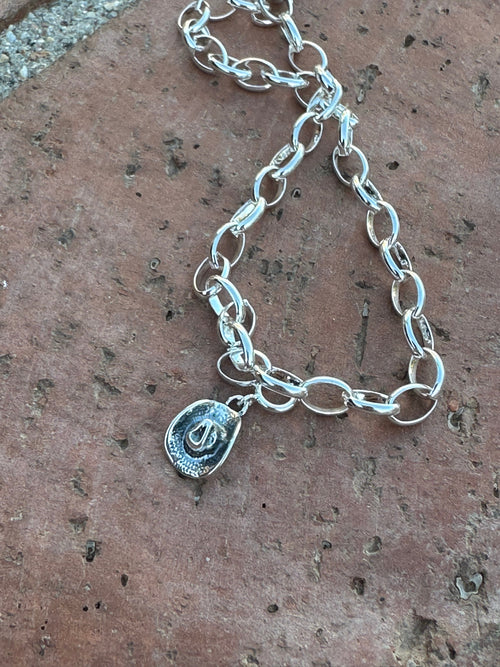 Handcrafted Sterling Silver Cowboy Hat Charm
