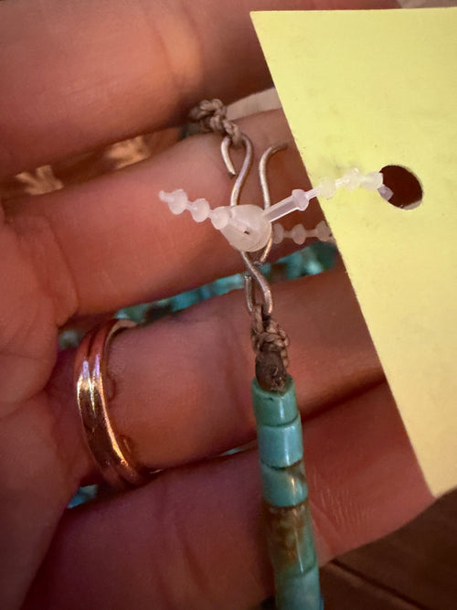 Old Pawn Handcrafted Turquoise Beaded 28” Necklace