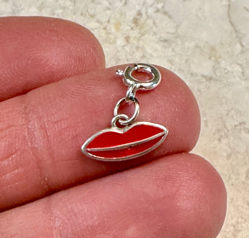 Red Lips Charm