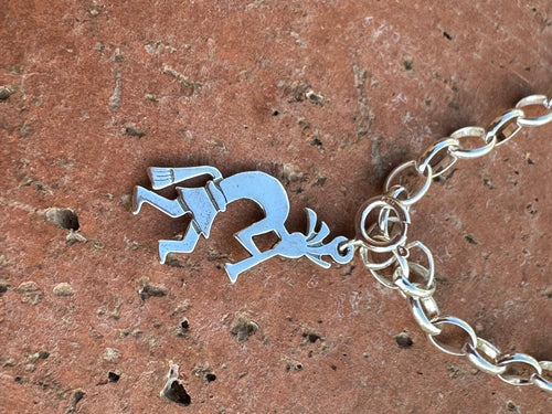 Handcrafted Sterling Silver Flute Dancer Charm