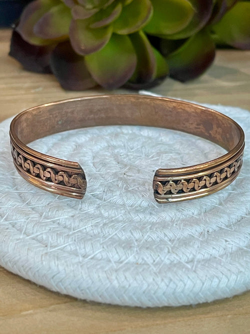 Vintage Handmade Copper Cuff
