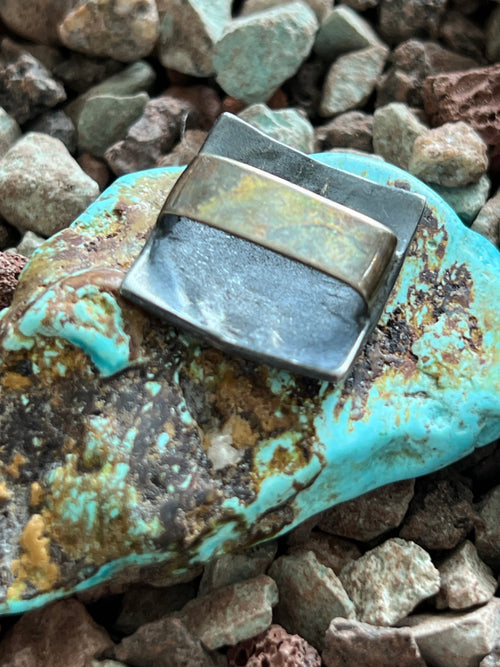 Sterling Silver Concho Slide, The Cactus Flower