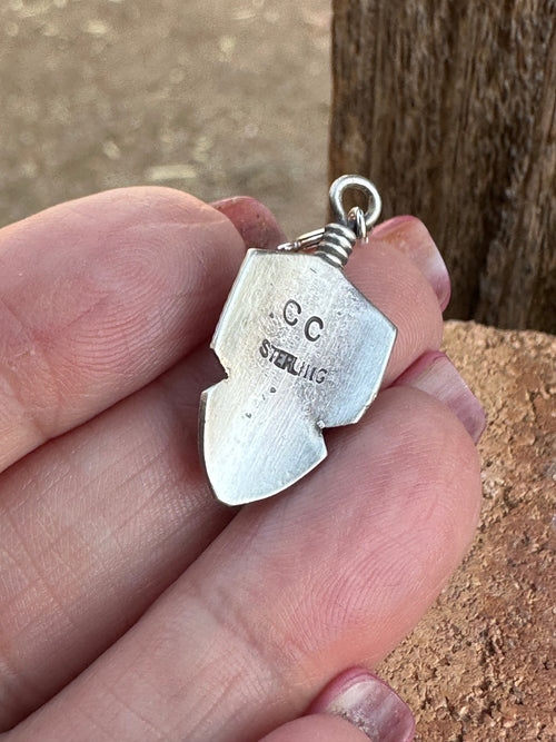 Handcrafted Crafted Sterling Silver Feather Charm