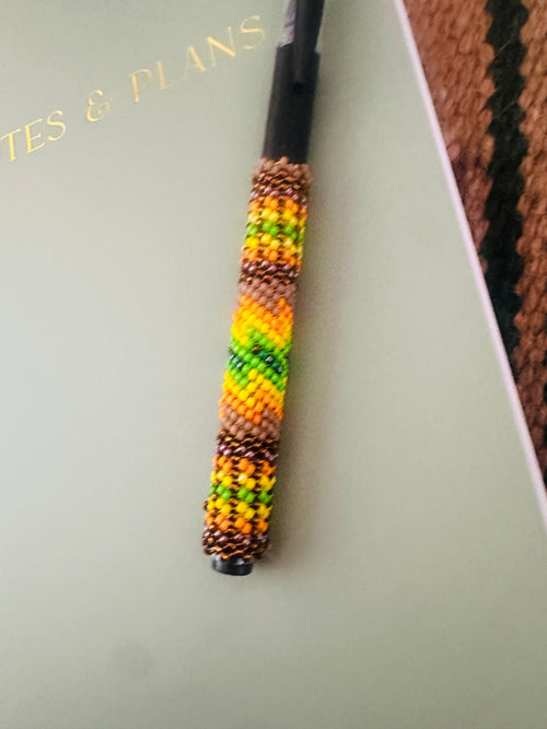 Handcrafted Muticolor Beaded Pen