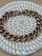 Vintage Handmade Copper Chain Bracelet