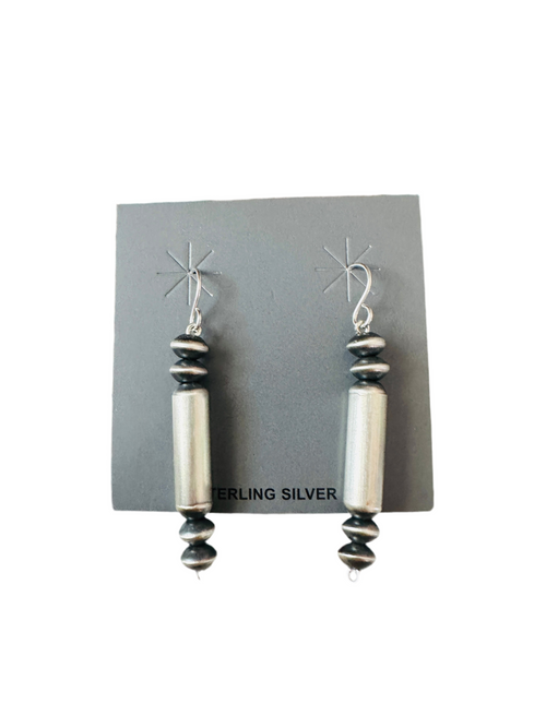 Handcrafted Sterling Silver Pearl Dangle Earrings