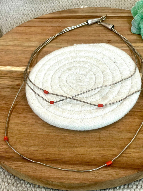 The Bijoux Vault Vintage 3 Strand Beaded Necklace