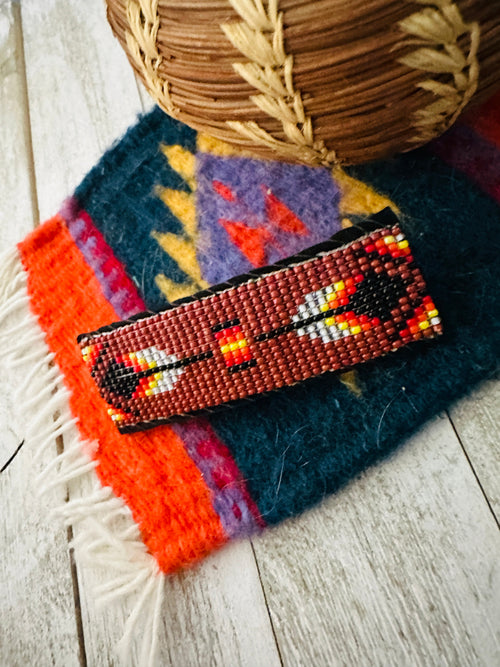 Handcrafted Handmade Beaded Barrette