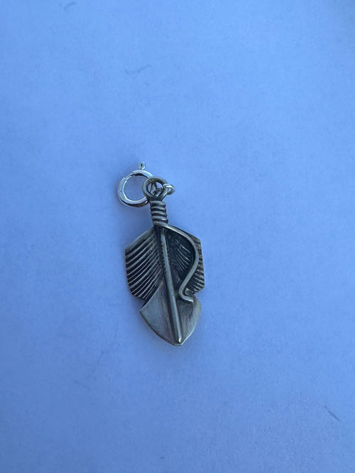 Handcrafted Crafted Sterling Silver Feather Charm