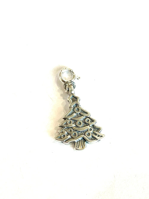 Handcrafted Sterling Silver CHRISTMAS TREE Charm