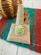 Handcrafted Old Pawn Sterling Silver & Gaspeite Ring