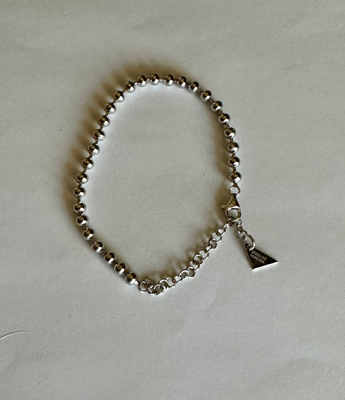 Sterling Silver Beaded Preston Bracelet
