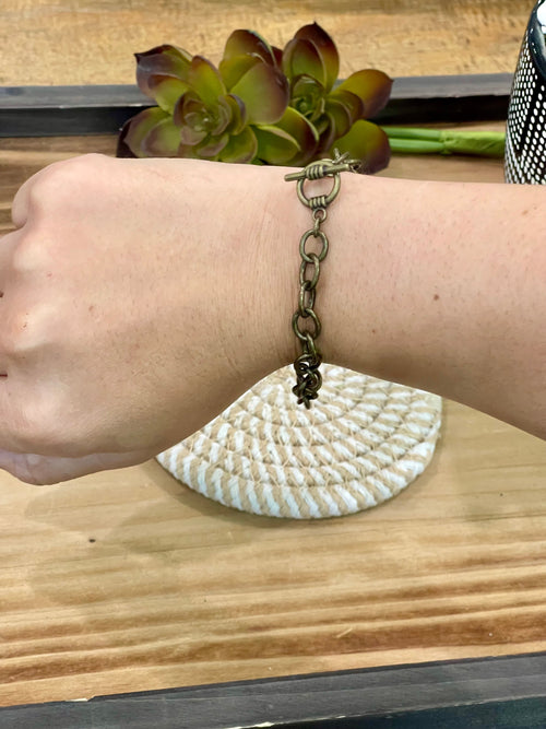 Vintage Handmade Copper Chain Bracelet