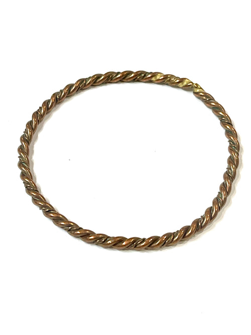 Vintage Handmade Copper Bangle Bracelet