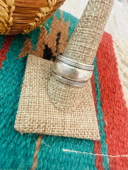Old Pawn Navajo Sterling Silver Band Ring Size 11.5