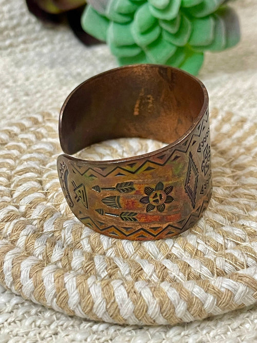 Vintage Handmade Copper Cuff