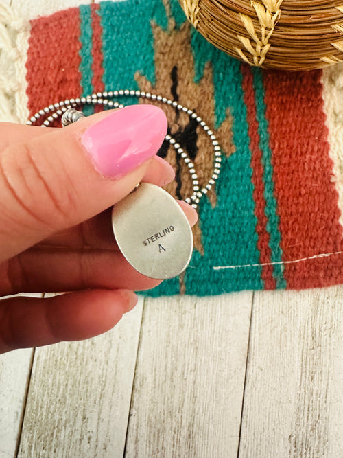 Handcrafted Sterling Silver & Sonoran Mountain Turquoise Beaded Necklace