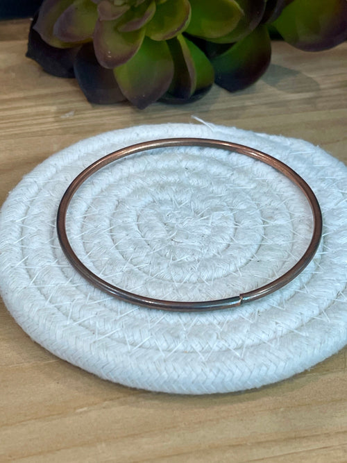 Vintage Handmade Copper Bangle Bracelet