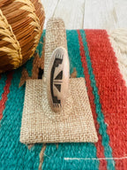 Handcrafted Old Pawn Sterling Silver Overlay Ring size 9